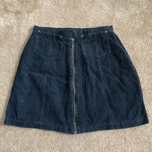 Corduroy mini skirt